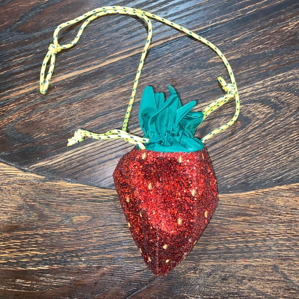 J Crew / Crew Cuts Glitter Strawberry Purse for Girls